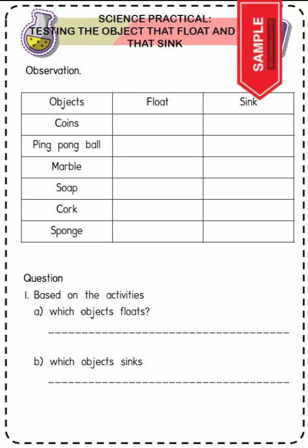 Science Practical Year 3