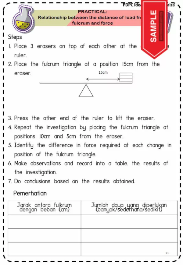 Science Practical Year 4