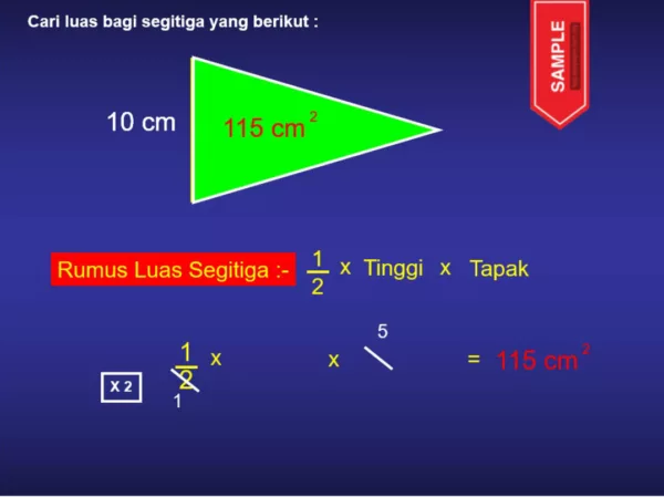 Nota Powerpoint Matematik Tahap 2 Topik Luas Rajah