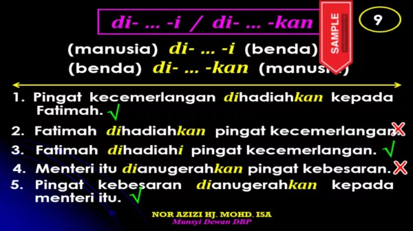 Soalan Latih Tubi Sintaksis Bahasa Melayu Tahap 2 KSSR