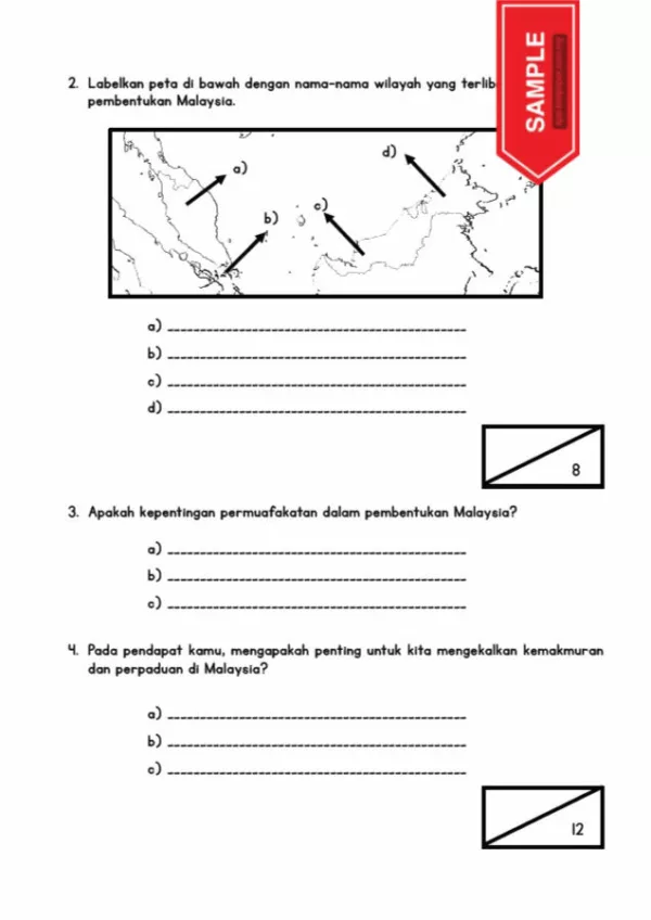 Soalan Latihan Sejarah Tahun 6 KSSR