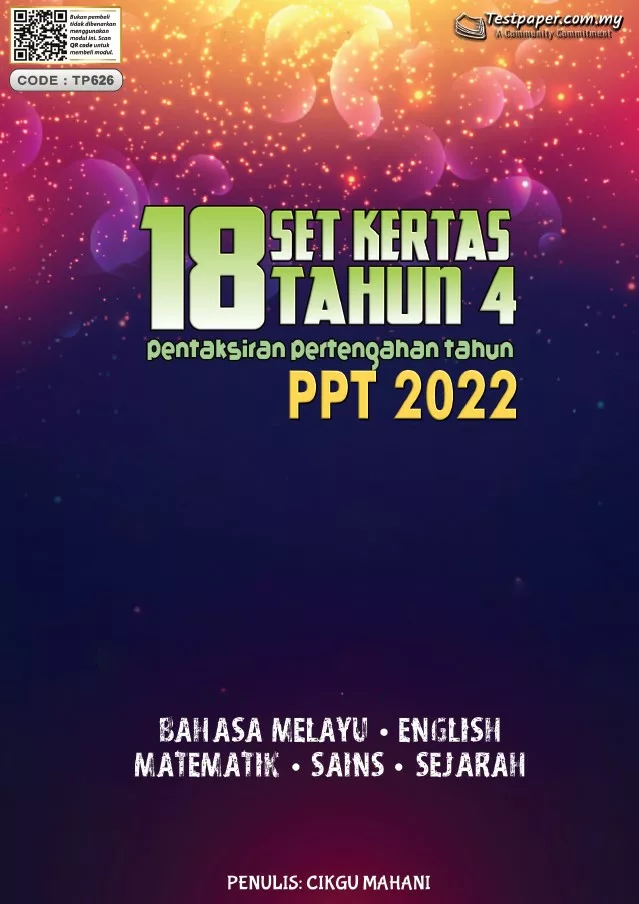 Soalan Ujian Pertengahan Tahun 2022 Tahun 4