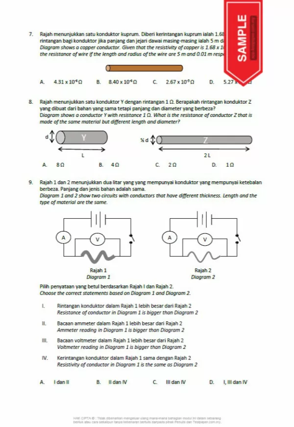 Soalan Ujian Fizik Tingkatan 5 2022 KSSM