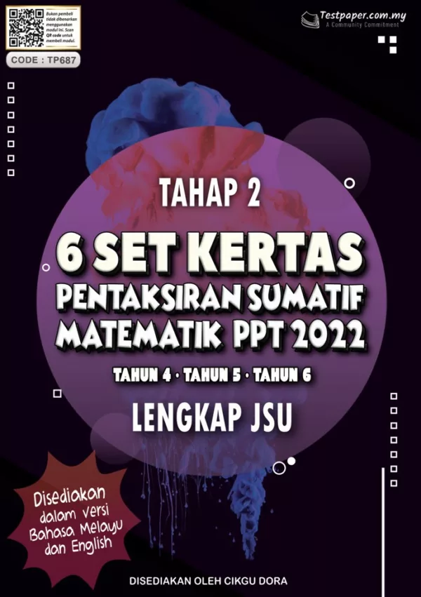 Soalan Ujian Sumatif Matematik Tahap 2 2022