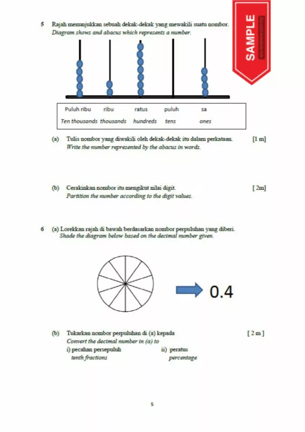 Soalan Ujian Sumatif Matematik Tahap 2 2022