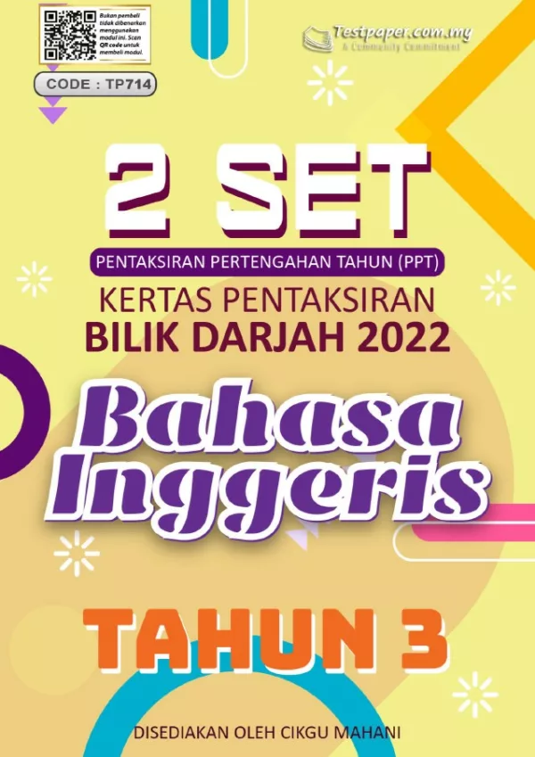 Soalan Ujian Pertengahan Tahun BI Tahun 3 2022