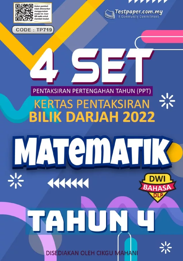 Soalan Ujian Pertengahan Tahun Matematik Tahun 4 2022