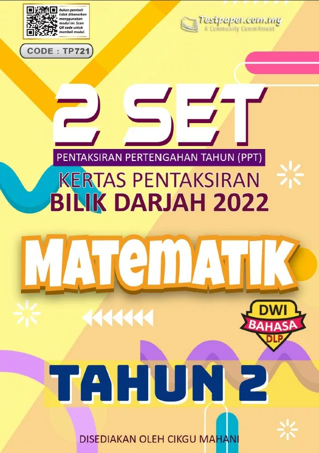 Soalan Ujian Pertengahan Tahun Matematik Tahun 2 2022