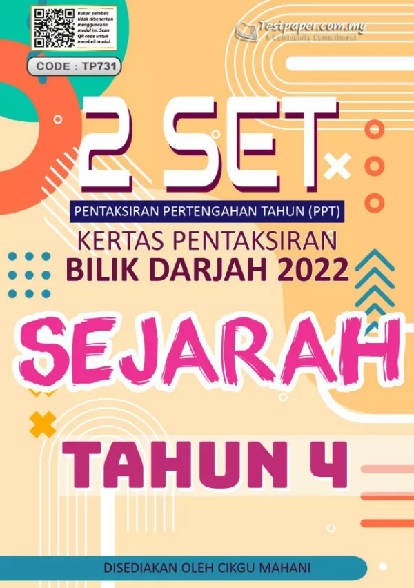 Soalan Ujian Pertengahan Tahun Sejarah Tahun 4 2022