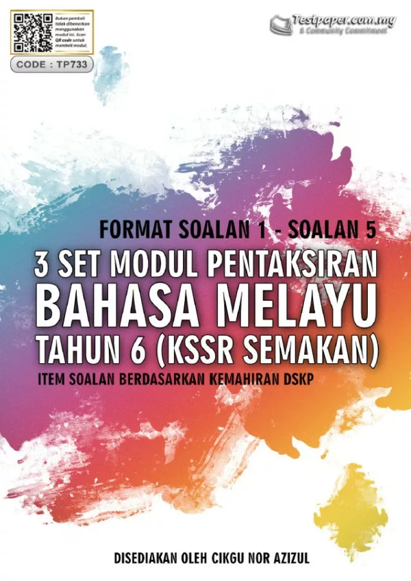 Soalan Latihan Ujian Bahasa Melayu Tahun 6 KSSR