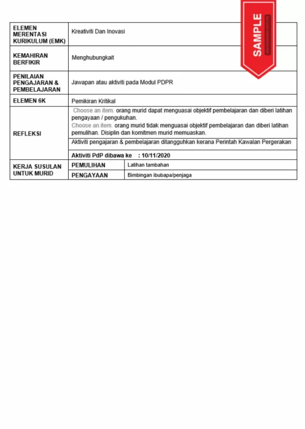 RPH Biologi Tingkatan 5 TS25