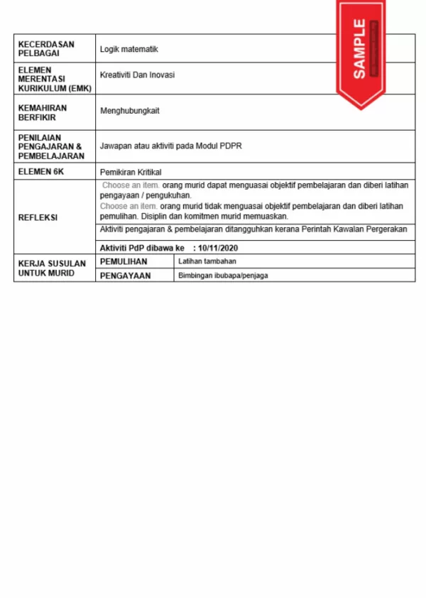 RPH Biologi Tingkatan 5 TS25