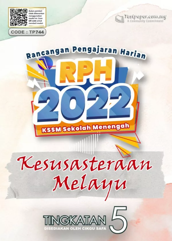 RPH Kesusasteraan Melayu Tingkatan 5 KSSM