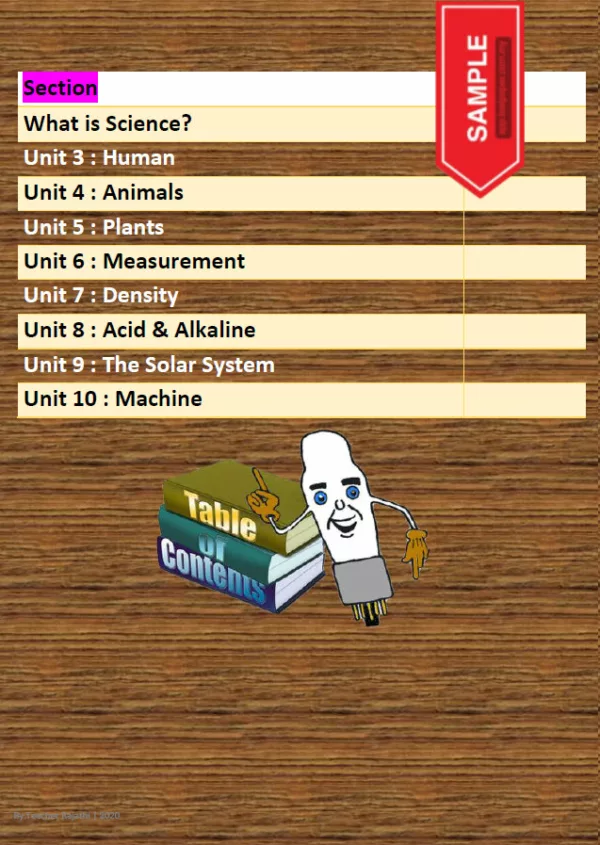 Nota Sains Bergambar Tahun 3 DLP