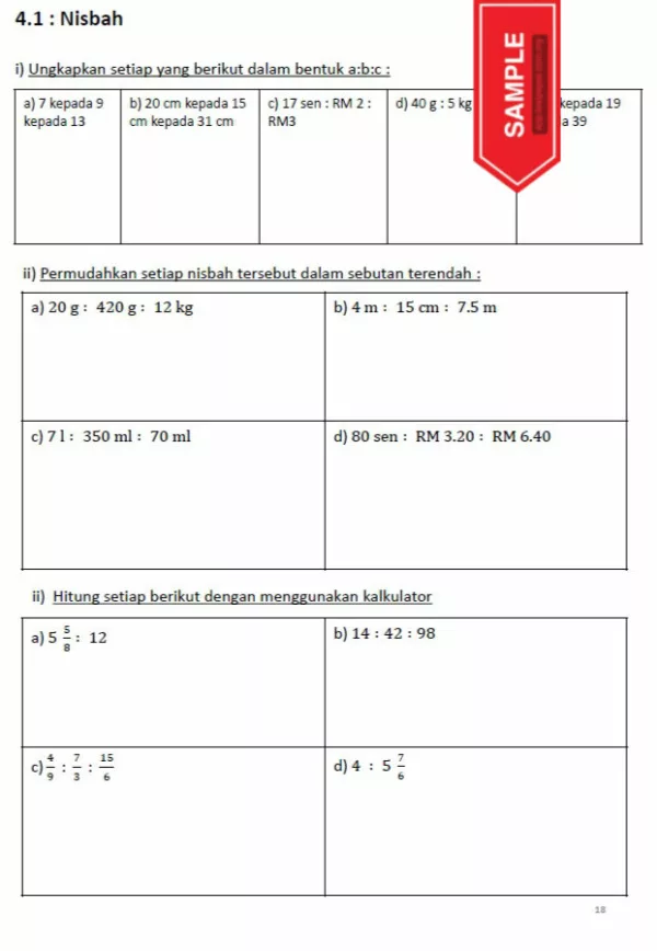 Soalan Latih Tubi Matematik Tingkatan 1 KSSM