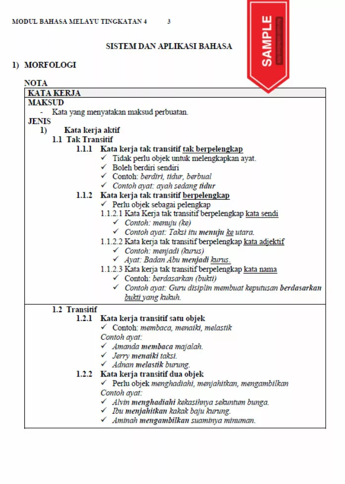 Nota dan Soalan Latihan BM Tingkatan 4 KSSM Kertas 2