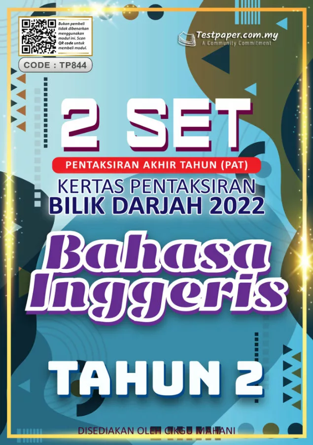 Soalan Ujian PBD Akhir Bahasa Inggeris Tahun 2 2022