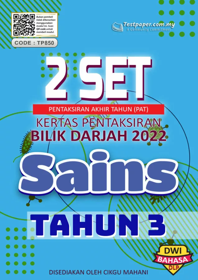 Soalan Ujian PBD Akhir Sains Tahun 3 2022