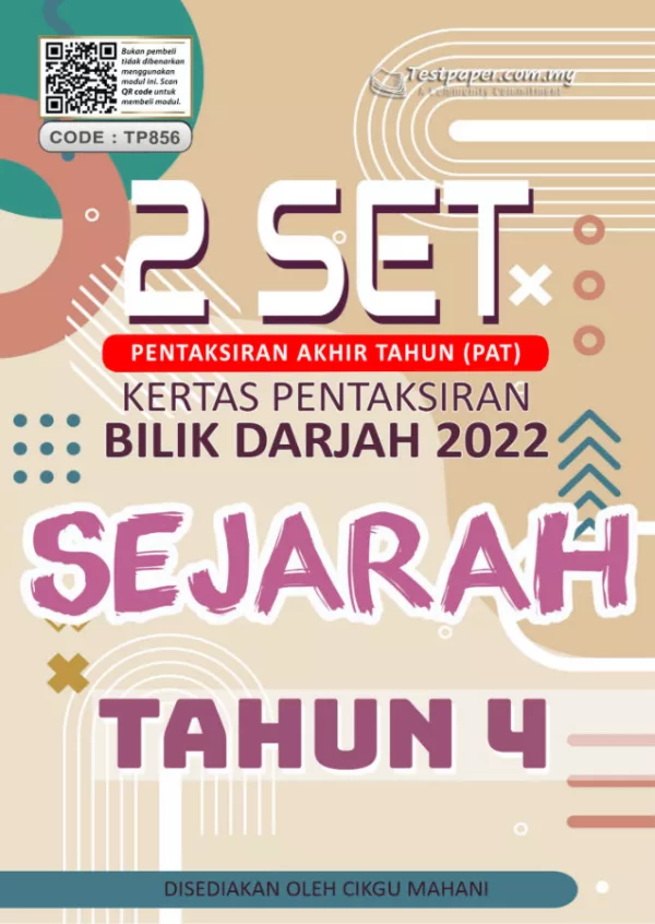 Soalan Ujian PBD Akhir Sejarah Tahun 4 2022