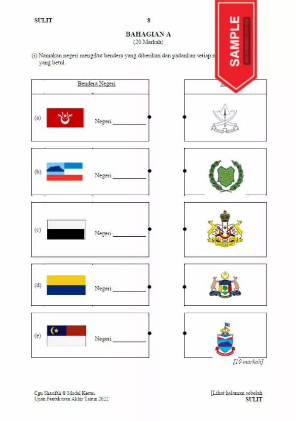 Soalan Ujian PBD Akhir Tahun 6 2022