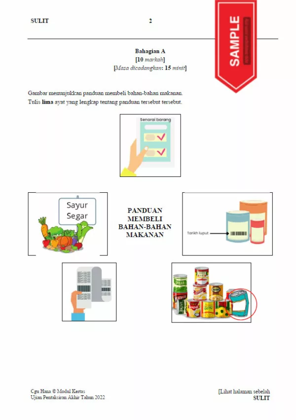 Soalan Ujian PBD Akhir Tahun 6 2022