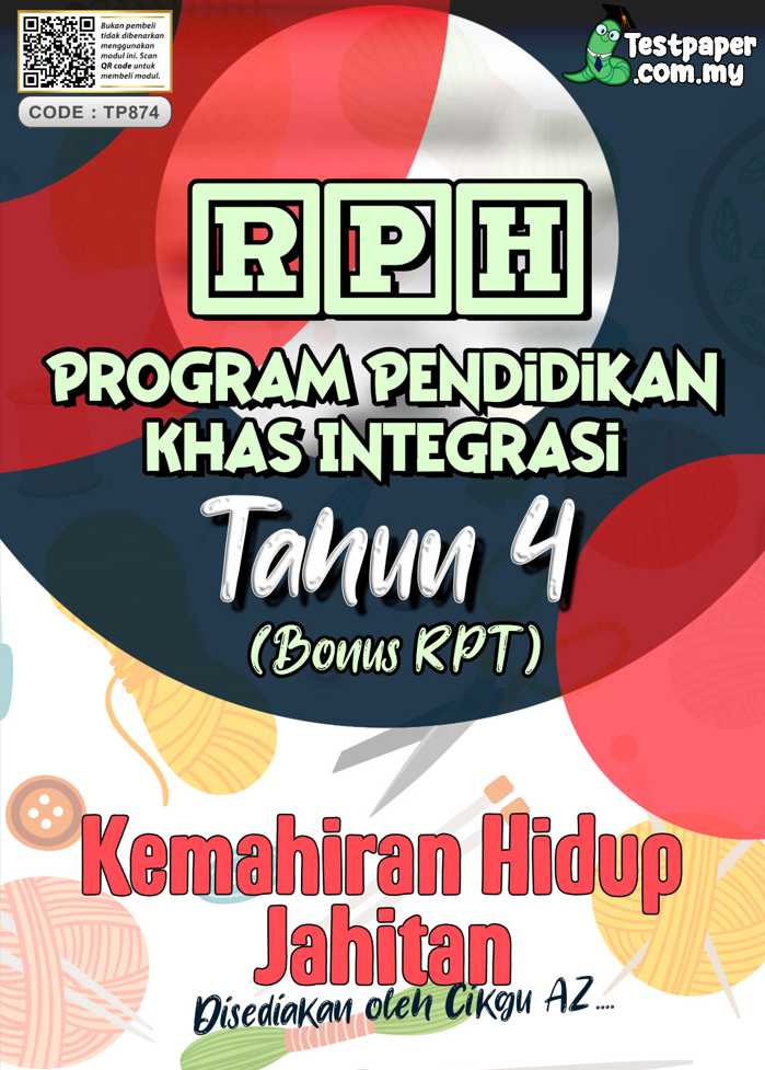 RPH dan RPT PPKI Kemahiran Hidup Jahitan Tahun 4 TS25