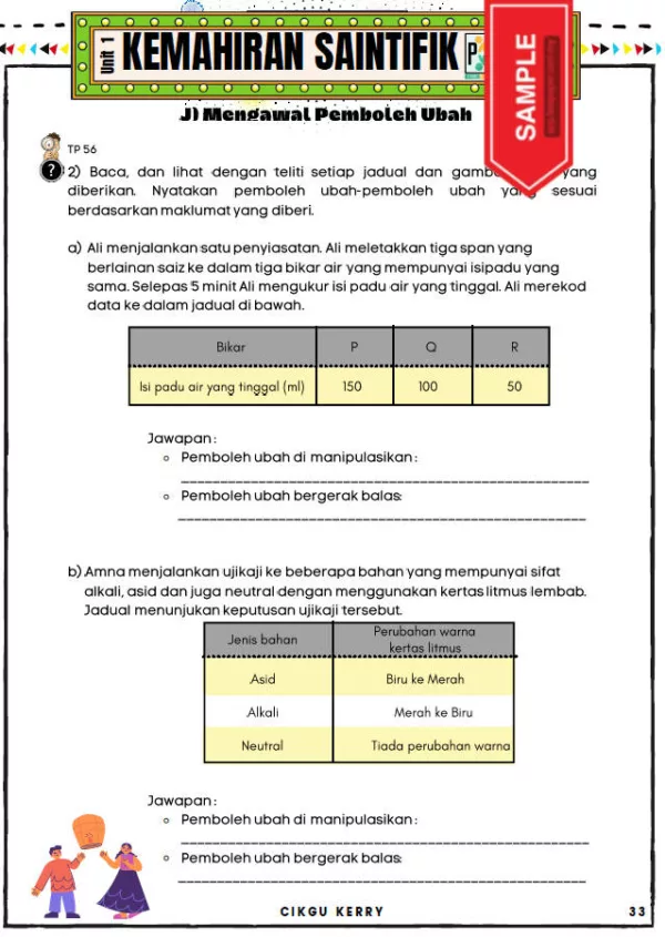 Soalan Latihan Sains Tahun 5 KSSR E-Book