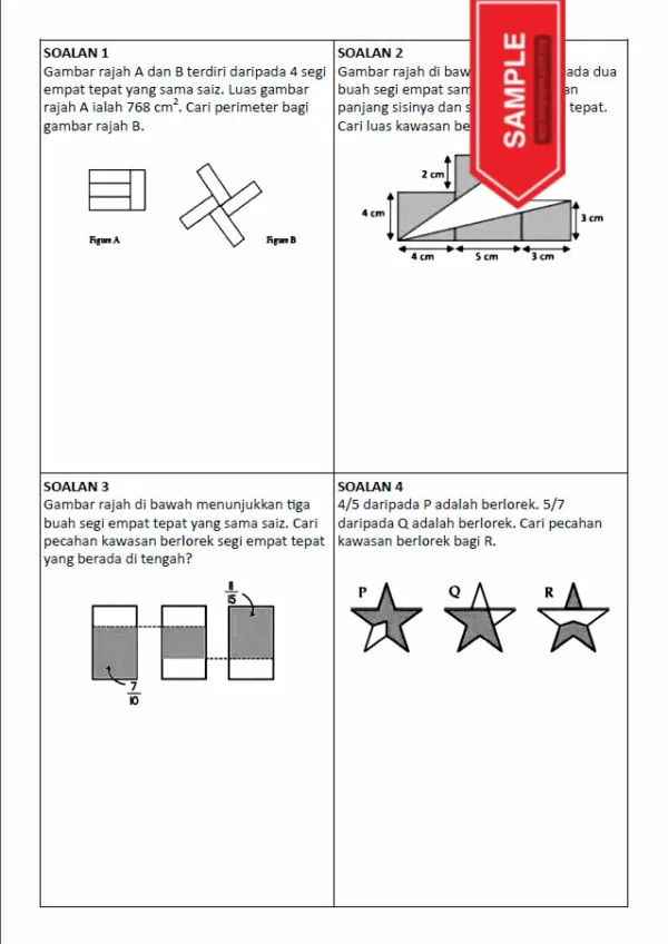 Soalan Latihan Matematik KBAT Bergambar Tahap 2