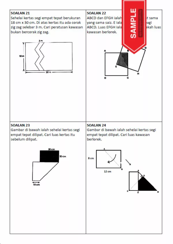 Soalan Latihan Matematik KBAT Bergambar Tahap 2