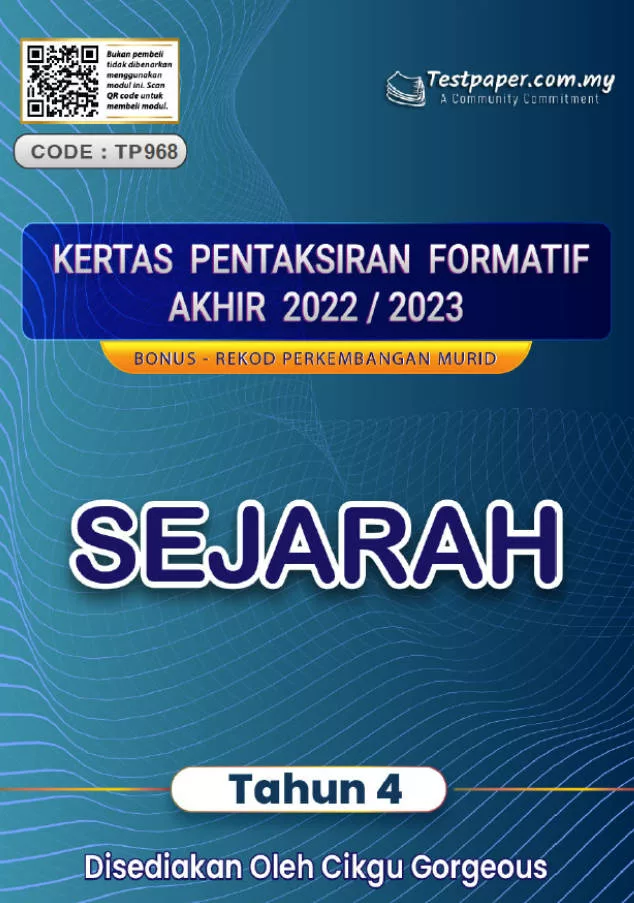 Soalan Ujian Akhir Tahun Sejarah Tahun 5 2022-2023