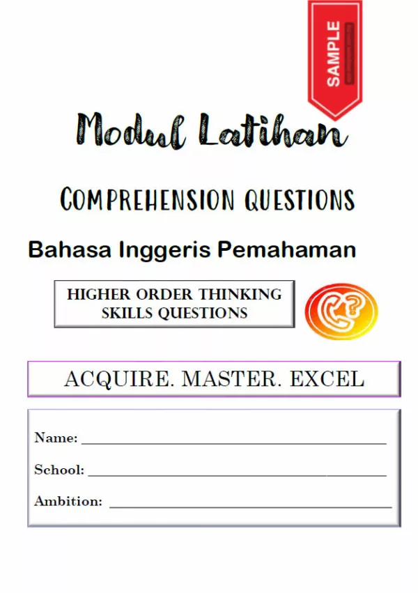 Soalan Latihan BI Comprehension KBAT Tahap 2