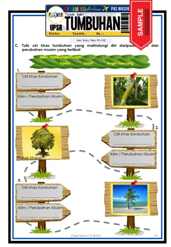 Nota dan Latihan Sains Tahun 5 KSSR