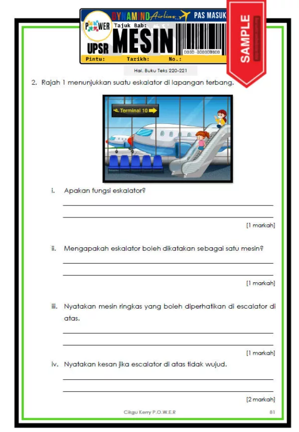 Nota dan Latihan Sains Tahun 5 KSSR