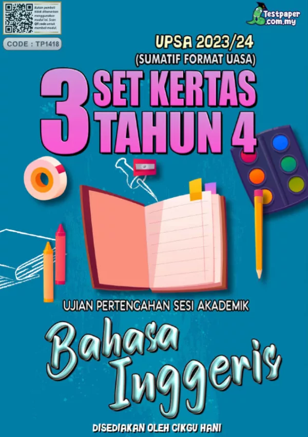 Soalan Ujian Pertengahan Tahun BI Tahun 4 2023-2024 UPSA