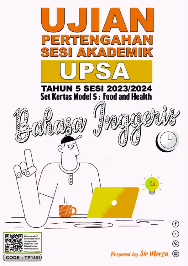 Soalan Ujian UPSA Bahasa Inggeris Tahun 5 Bab 5