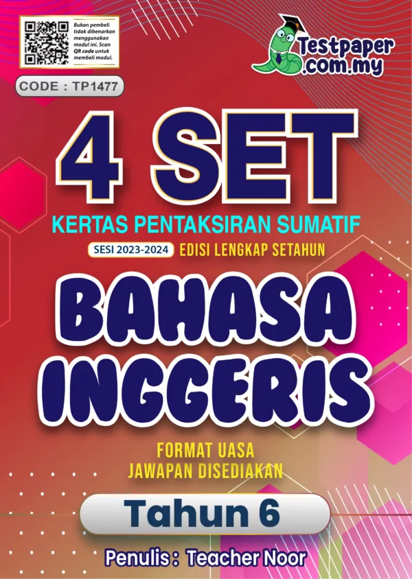 Ujian Sumatif Bahasa Inggeris Tahun 6 2023