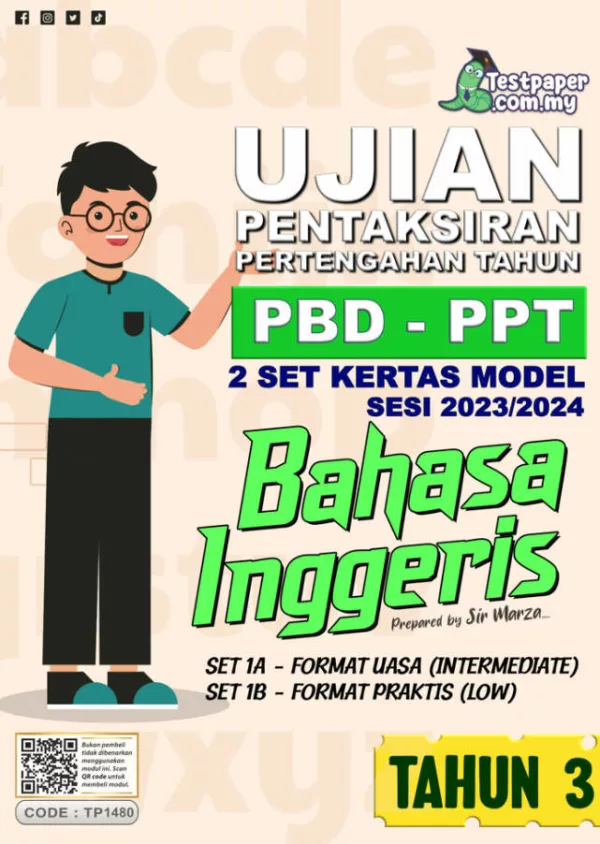 Soalan UJian PBD Bahasa Inggeris Tahun 3 Bab 1