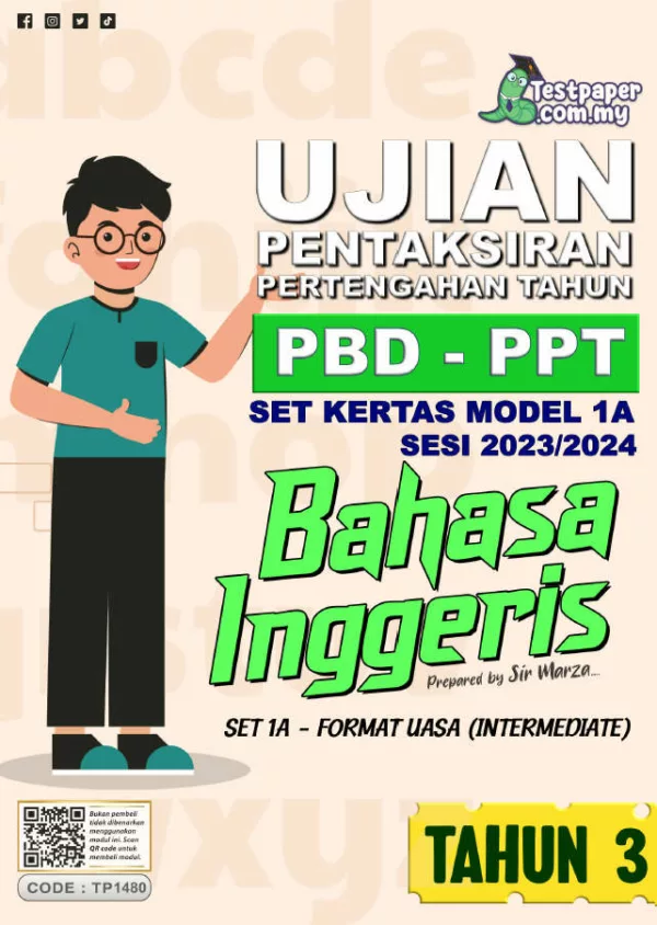 Soalan UJian PBD Bahasa Inggeris Tahun 3 Bab 1