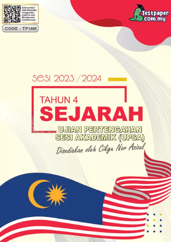 Soalan Ujian UPSA Sejarah Tahun 4 2023