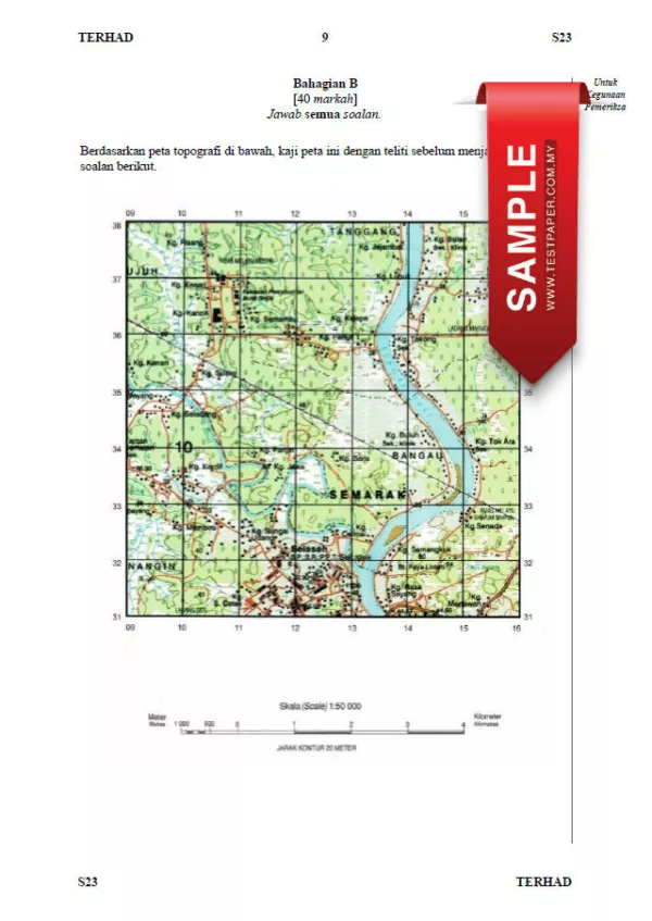 Soalan Ujian UPSA Geografi Tingkatan 2 2023