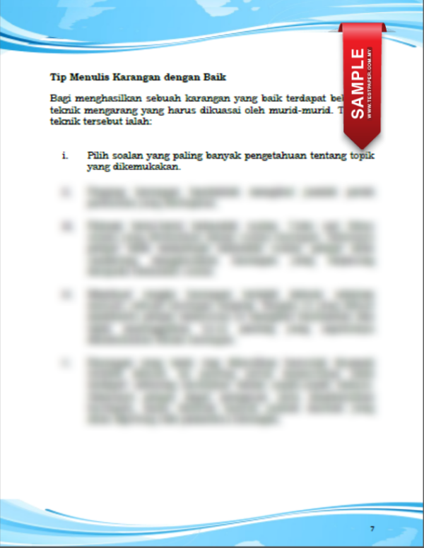 Nota dan Soalan Ujian Artikulasi Penulisan PKSK