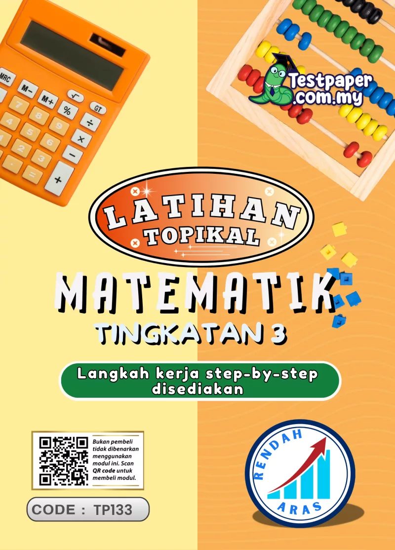 Soalan Latihan Topikal Matematik Tingkatan 3 Aras Rendah