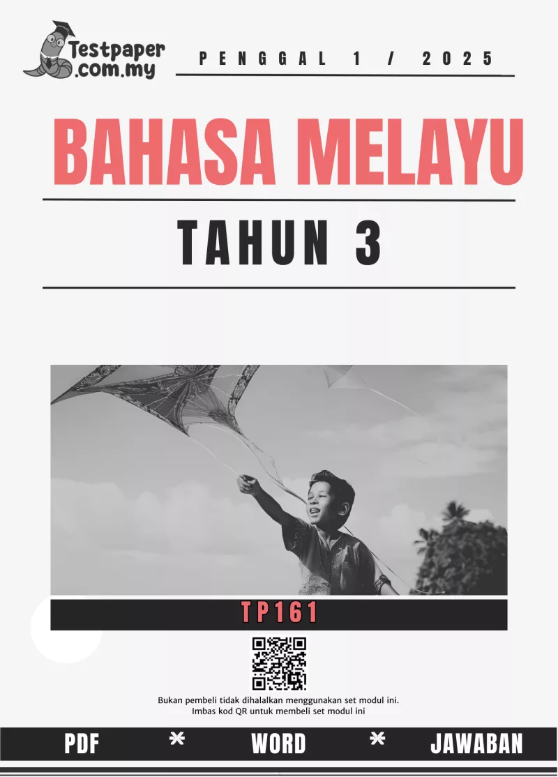 Kertas Ujian Bahasa Melayu Tahun 3 Sumatif 1/2025 Mengikut KSSR