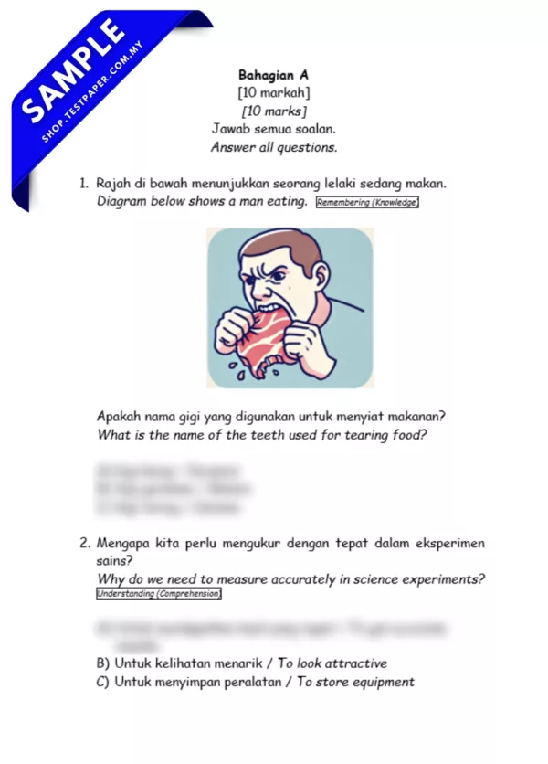 Sumatif 1 Sains Tahun 3 2025