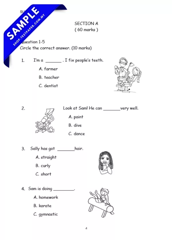 Latihan Ujian Tahun 3 Sumatif 1/2025 Dengan Skema Jawapan