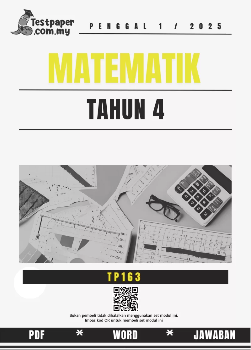 Kertas Soalan Matematik Tahun 4 Sumatif 1 Tahun 2025 Lengkap Skema Jawapan