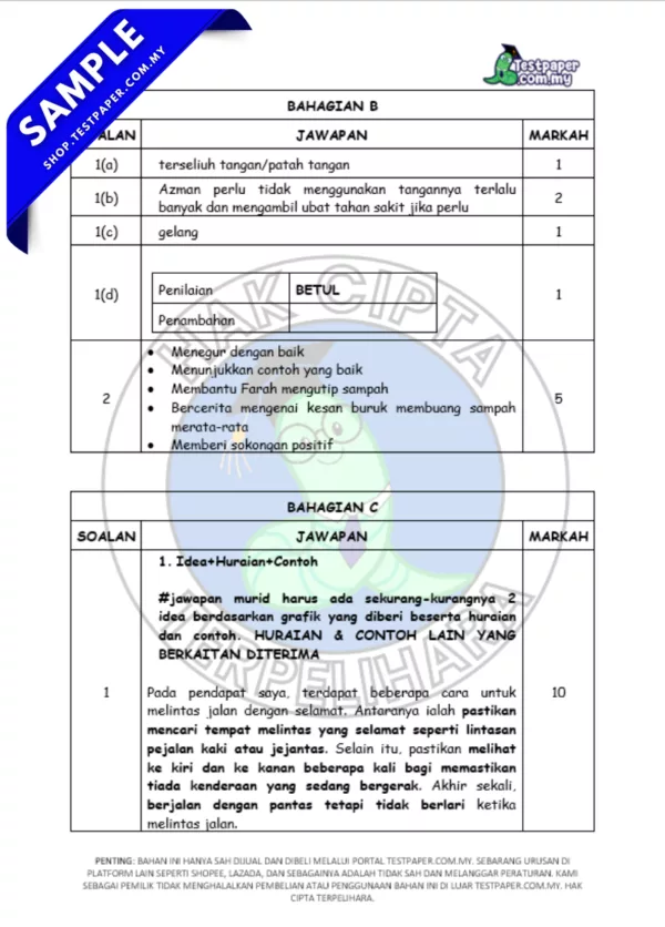 Modul Soalan Sumatif Tahun 4 Penggal 1 2025 Bagi Beberapa Subjek