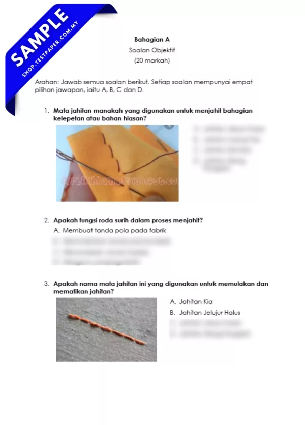 Ujian RBT Tahun 5 Sumatif
