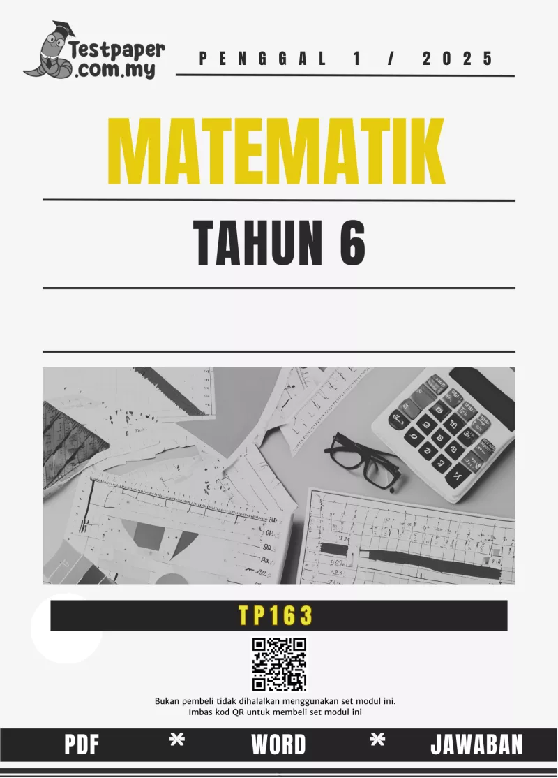 Ulangkaji Ujian Matematik Tahun 6 Sumatif 1/2025 Format KSSR