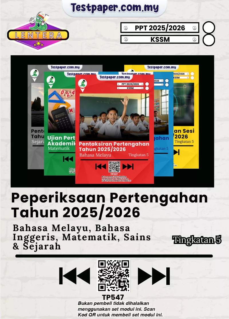 Himpunan Ujian Pertengahan Tahun Tingkatan 5 2025/2026 5 Subjek Teras Dengan Pilihan JSU